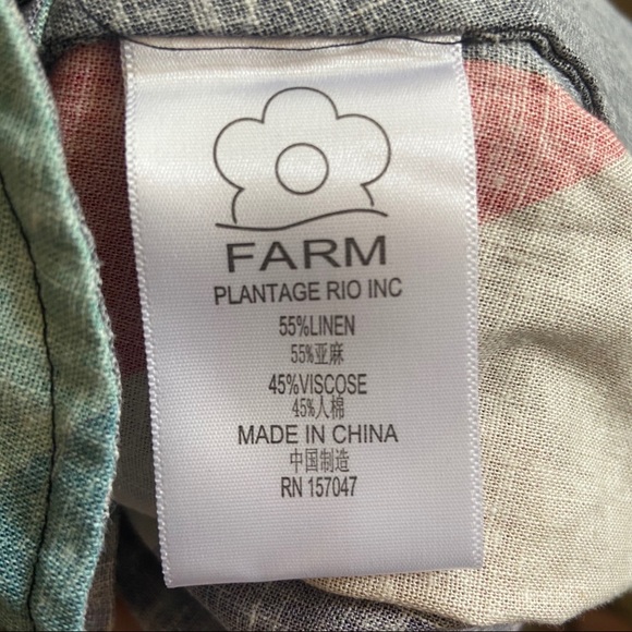 M FARM RIO Amanda Linen Stripe Kimono Wrap Duster - Picture 9 of 11